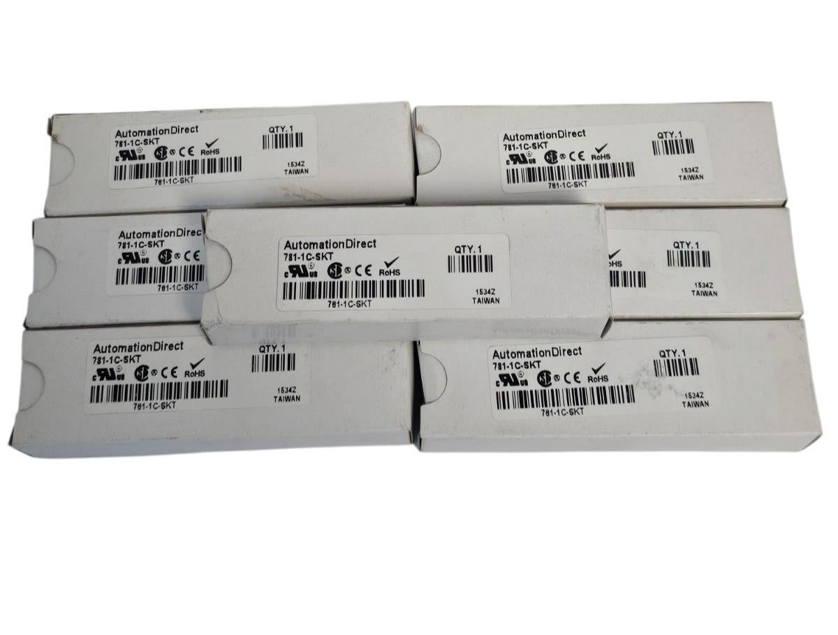 LOT OF 7 NIB AUTOMATION DIRECT 781-1C-SKT RELAY SOCKETS 7811CSKT
