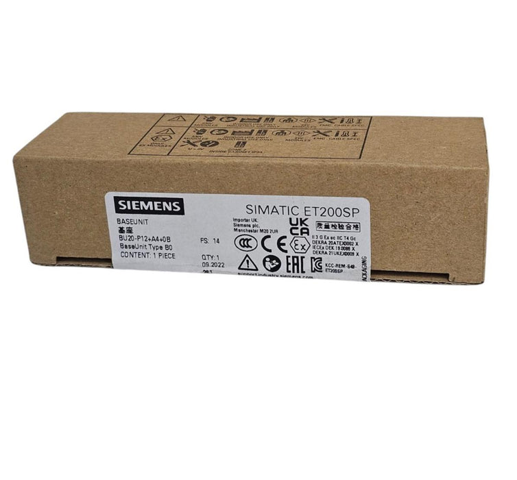 SIEMENS 6ES7193-6BP20-0BB0 BASEUNIT SIMATIC ET200SP 6ES71936BP200BB0 NSFS