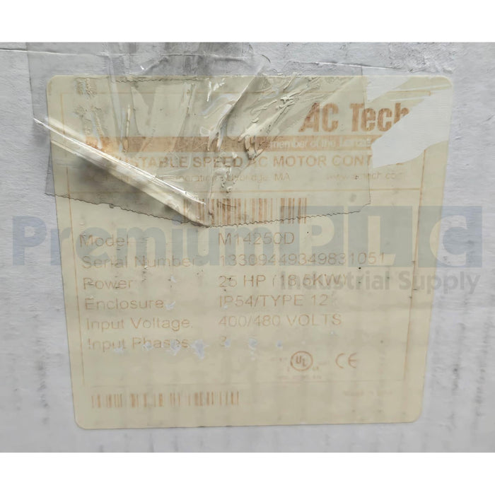 LENZE AC Tech M14250D MC SERIES AC MOTOR CONTROL 25HP/18.5kW 400/480V NSMP