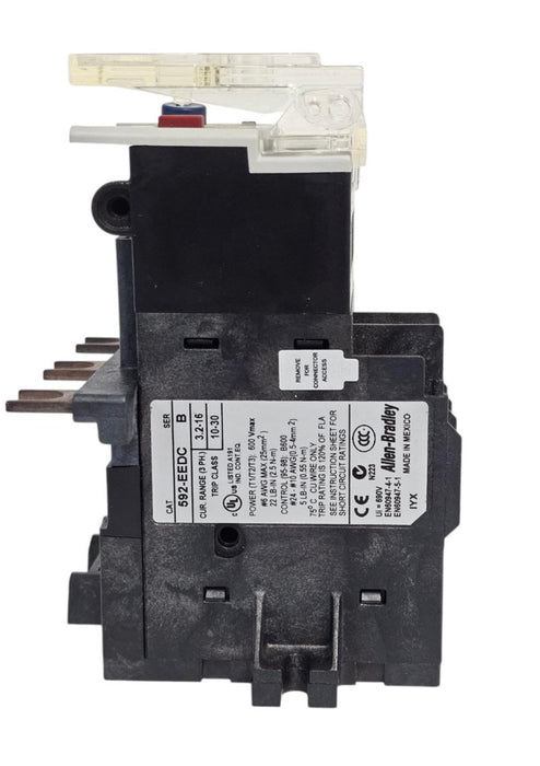 ALLEN BRADLEY 592-EEDC SER B OVERLOAD RELAY E1 PLUS 3 PHASE 3.2-16A SIZE 0-2