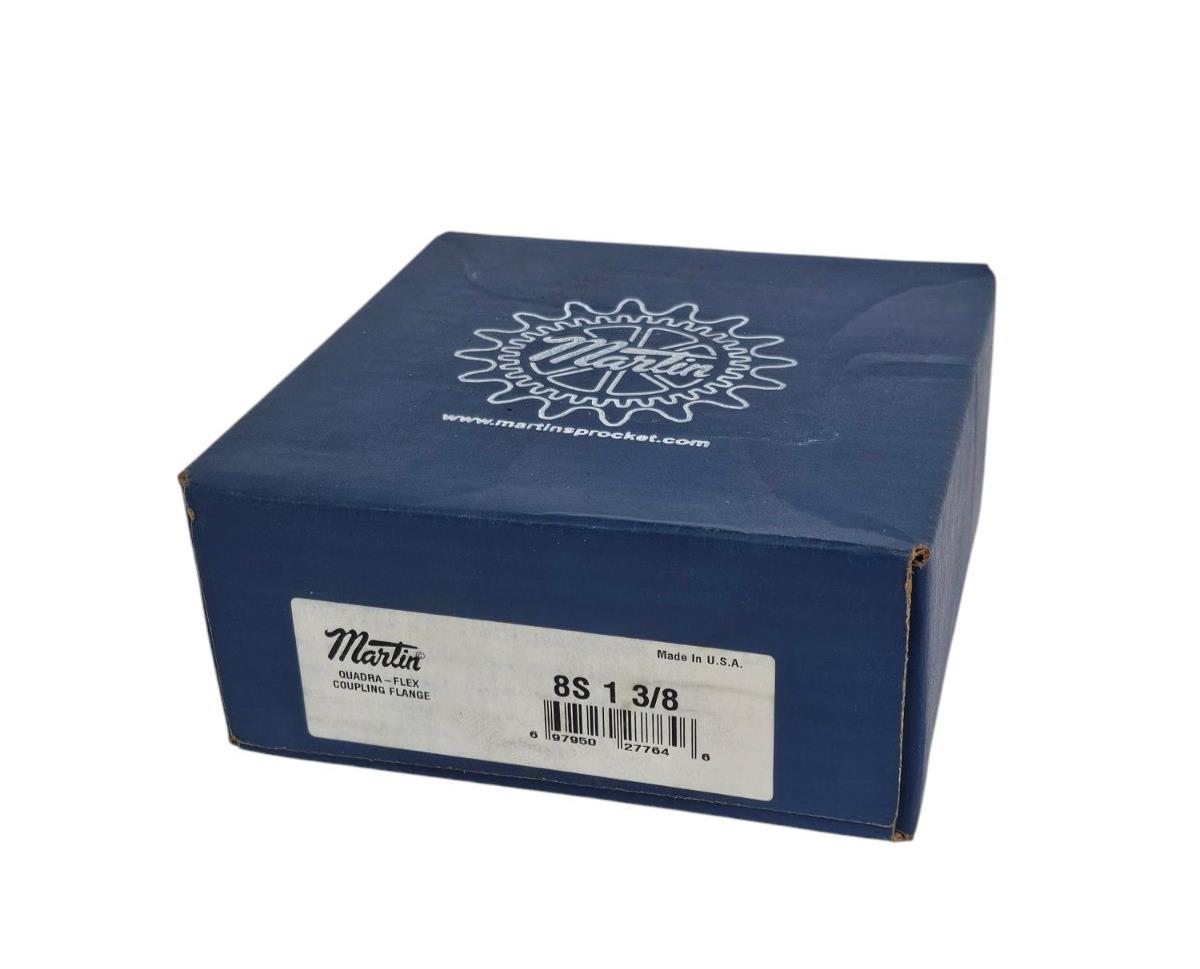 NIB MARTIN 8S 1 3/8 QUADRA-FLEX COUPLING FLANGE 188807 1-3/8" Bore 8S138
