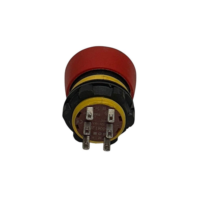 EAO 84-5041.2B20 / 8450412B20 STOP BUTTON 5-20VDC RED 6-PRONG SERIES 84 NSNP