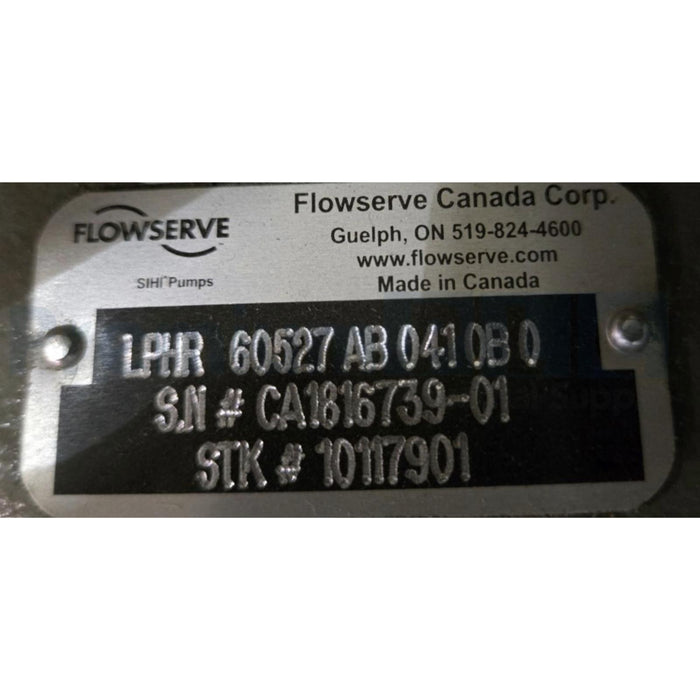 FLOWSERVE SIHI PUMPS LPH SERIES LIQUID RING VACUUM PUMP LPHR-60527-AB-041-0B-0