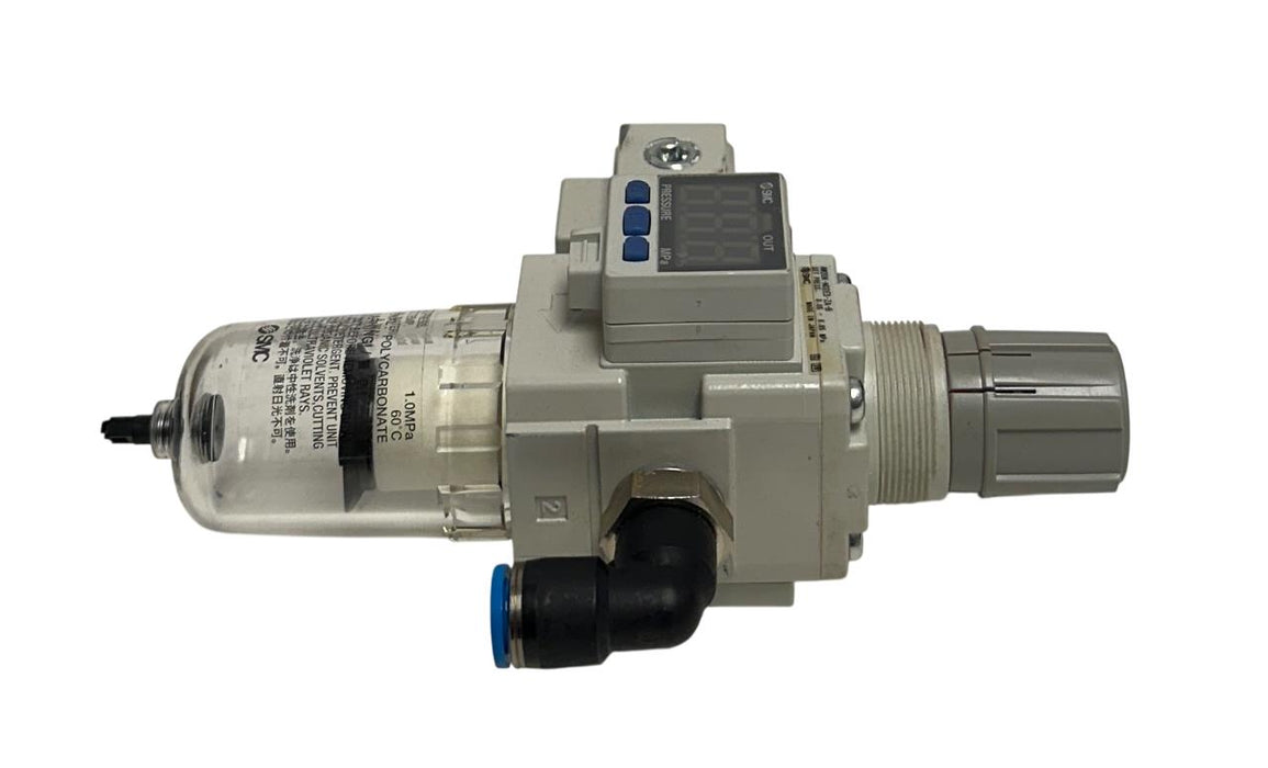 SMC AW20K-N02E3-ZA-B / ISE35-N-65 AW MASS PRO FILTER / REGULATOR PRESSURE USNP