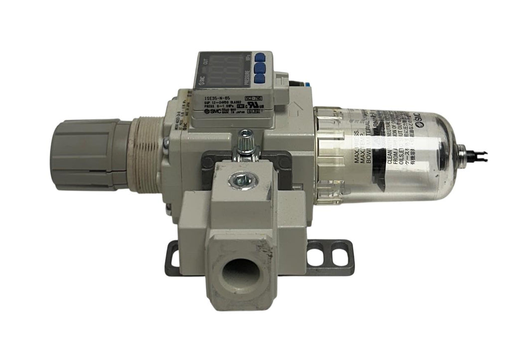 SMC AW20K-N02E3-ZA-B / ISE35-N-65 AW MASS PRO FILTER / REGULATOR PRESSURE USNP