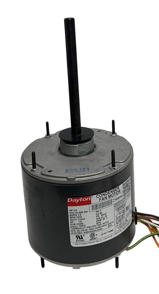 DAYTON 4M205BJ PERMANENT SPLIT CAPACITOR CONDENSER FAN MOTOR 1/4HP 208-230V NSNP