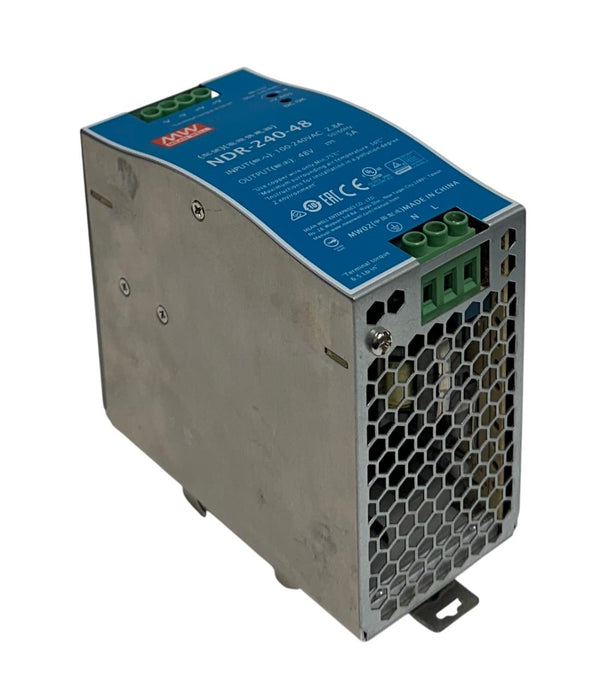 MEAN WELL NDR-240-48 / NDR24048 POWER SUPPLY 100-240VAC INPUT 48V OUTPUT USNP