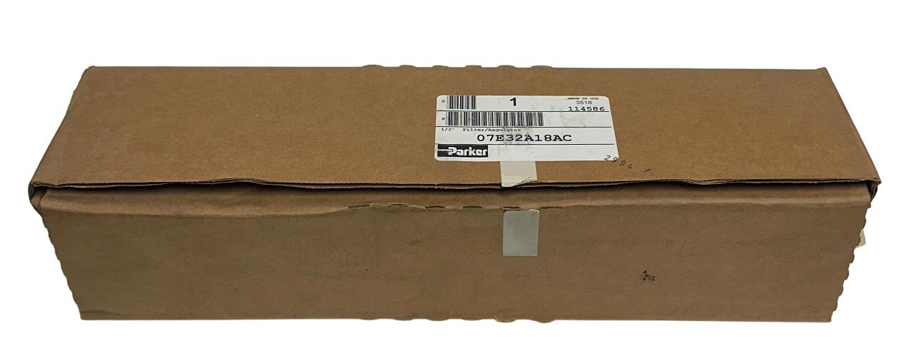 PARKER 07E32A18AC PNEUMATIC FILTER / REGULATOR 1/2'' NO GAUGE OEM NSMP