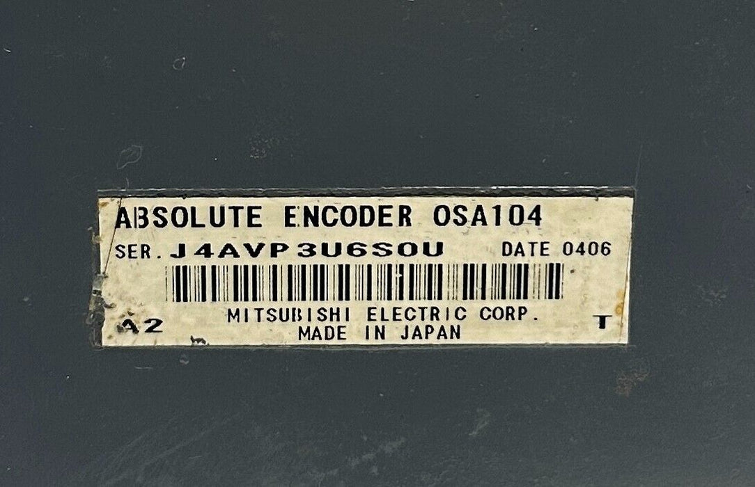 MITSUBISHI HA300NC-S / HA300NCS AC SERVO MOTOR SPEC 42001 4.5kW OSA104 REPAIRED