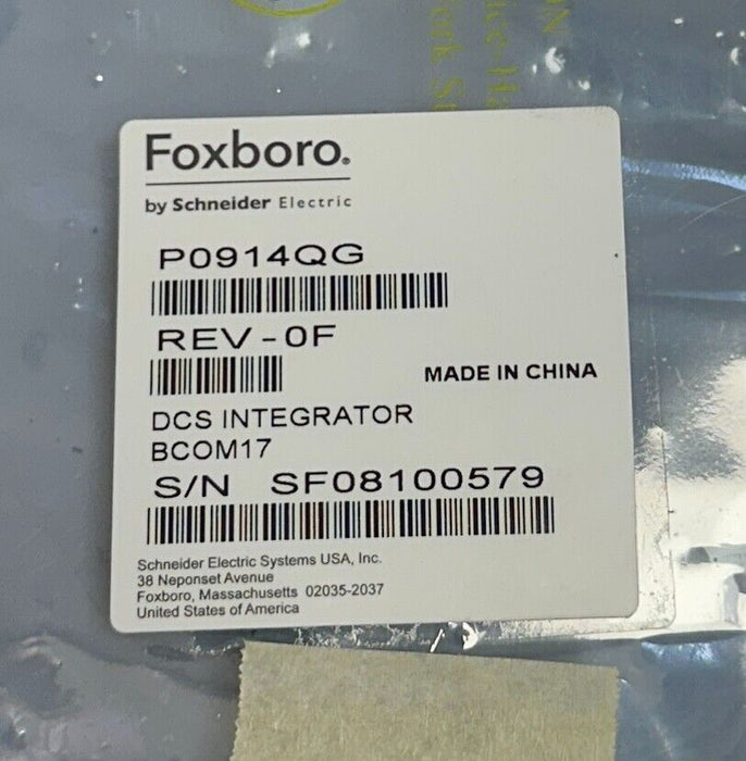 FOXBORO P0914QG-0F / P0914QG INTEGRATOR BCOM17 BOARD P0914PZ P0914PY-04 USNP