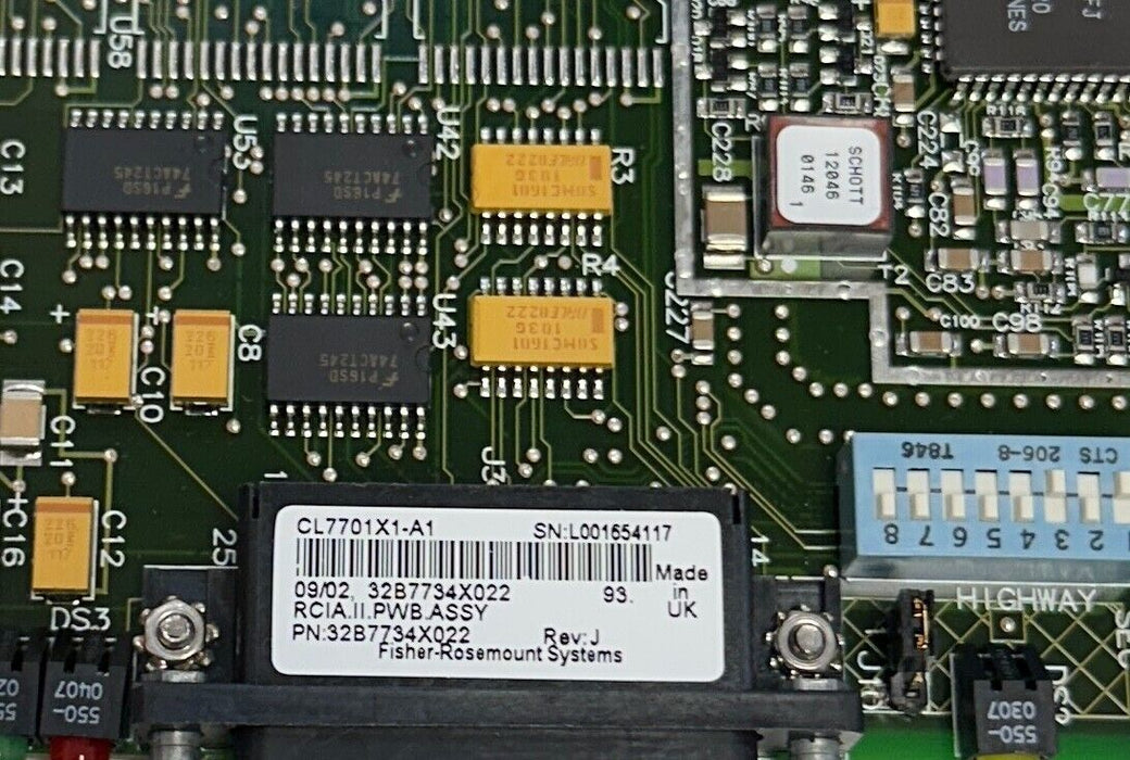 FISHER ROSEMOUNT CL7701X1-A1 / CL7701X1A1 RCIA-II COMMUNICATIONS INTERFACE USNP