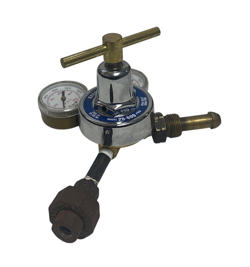 RADNOR BY HARRIS 25-500 PSIG / 25500 GAS REGULATOR CGA-E4 Ar N2 He 3000PSIG USNP