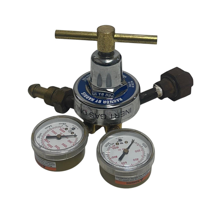 RADNOR BY HARRIS 25-500 PSIG / 25500 GAS REGULATOR CGA-E4 Ar N2 He 3000PSIG USNP