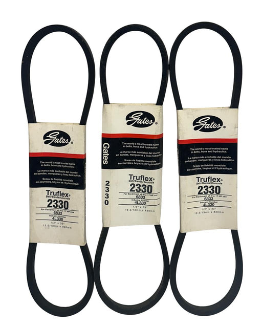 4 GATES 2300 / 2330 Truflex LIGHT DUTY V-BELT 4L300 / 4L330 1/2''x33''/20'' NSMP