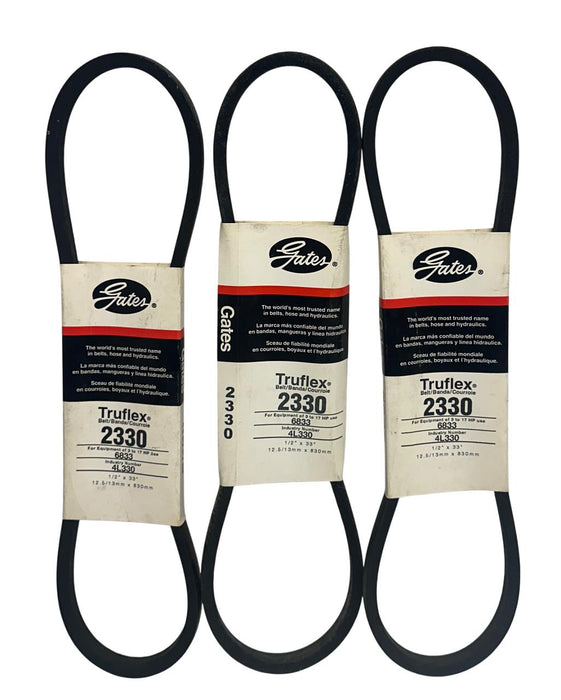 4 GATES 2300 / 2330 Truflex LIGHT DUTY V-BELT 4L300 / 4L330 1/2''x33''/20'' NSMP