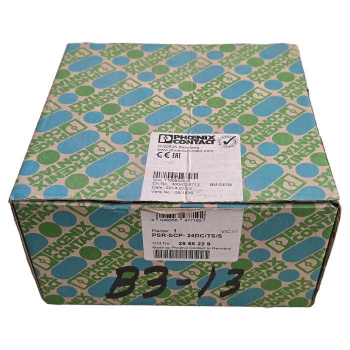 PHOENIX CONTACT PSR-SCP-24DC/TS/S PSR-TRISAFE SAFETY MODULE 2986229 NSMP