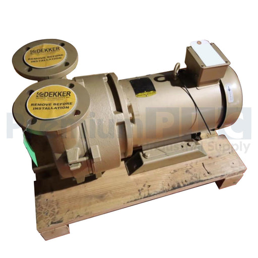 DEKKER DV0150D-MA3-SGL LIQUID RING VACUUM PUMP 10HP, 150cfm, 230/460V, 1" IN/OUT