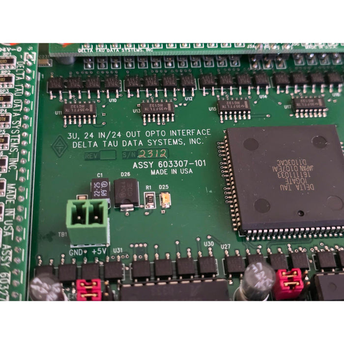 DELTA TAU 603307-101 UMAC 3U, 24 IN/24 OUT ACC-11E OPTO INTERFACE I/O BOARD NSMP