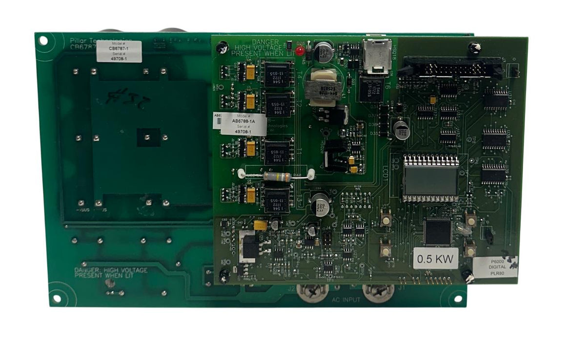 PILLAR TECHNOLOGIES CB6787-1 / AB6788-1A POWER BOARD P6000 OEM PLR80 USNP