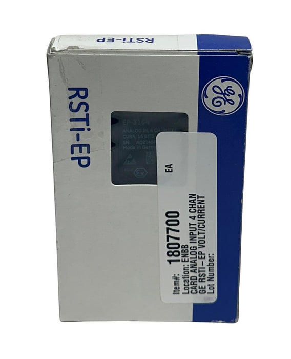 GE EP-3164-AB / EP-3164 ANALOG INPUT MODULE 4-CHNL VOLTAGE CURRENT RSTi-EP NSMP
