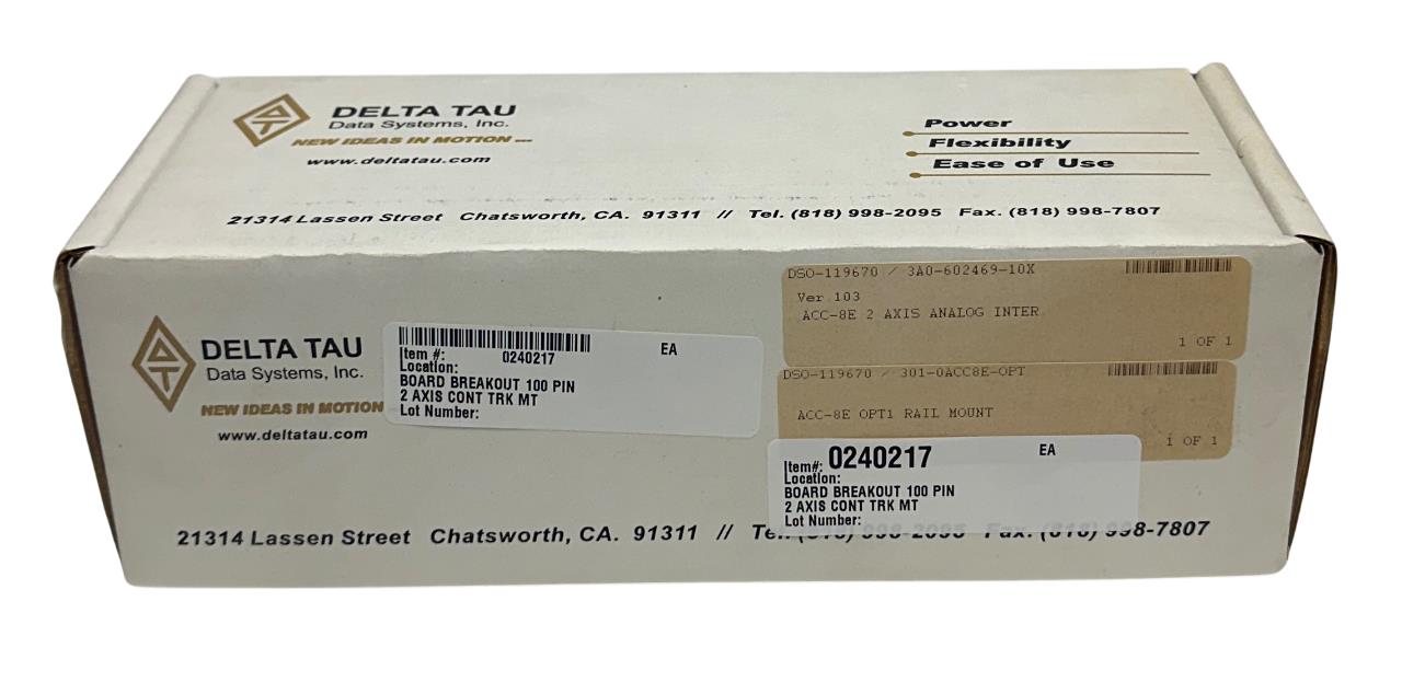 DELTA TAU PMAC-2 ACC8E / 602469-103 2-AXIS ANALOG INTERFACE BREAKOUT ACC-8E NSMP