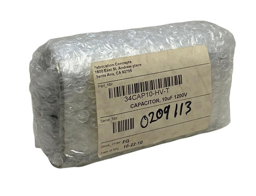FABRICATION CONCEPTS 34CAP10-HV-T / 34CAP10HVT CAPACITOR 10uF 1200V NSMP