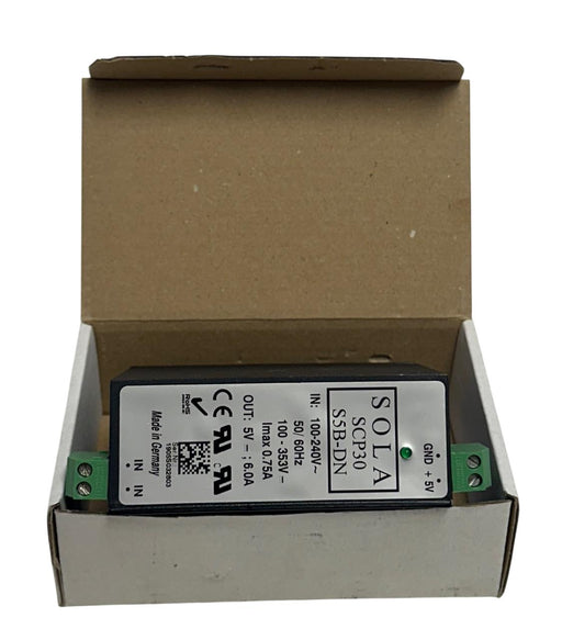 EMERSON SOLA HD SCP30 S5B-DN / SCP30S5BDN SLIM POWER SUPPLY 5VDC OUTPUT NSMP