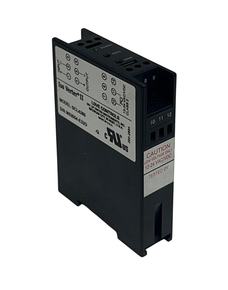 DWYER LOVE CONTROLS SCL4380 Iso Verter II SIGNAL CONDITIONER 12-24VAC/DC NSNP