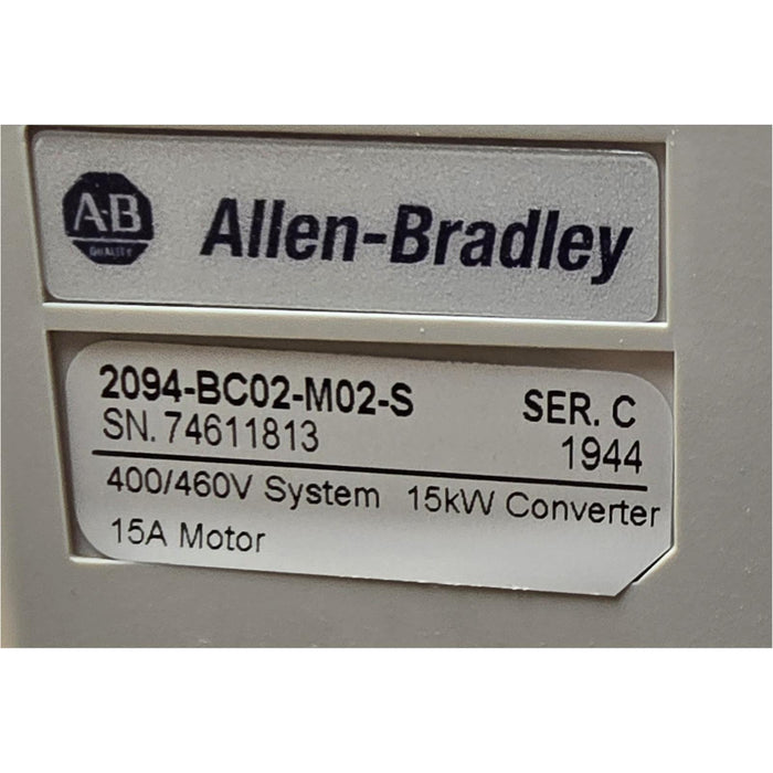 ALLEN BRADLEY 2094-BC02-M02-S /C Kinetix 6000 15kW INTERGRATED AXIS MODULE NSMP