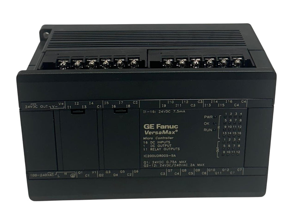 GE FANUC IC200UDR005-BA / IC200UDR005 VersaMax 28-PT MICRO CONTROLLER 24VDC NSNP