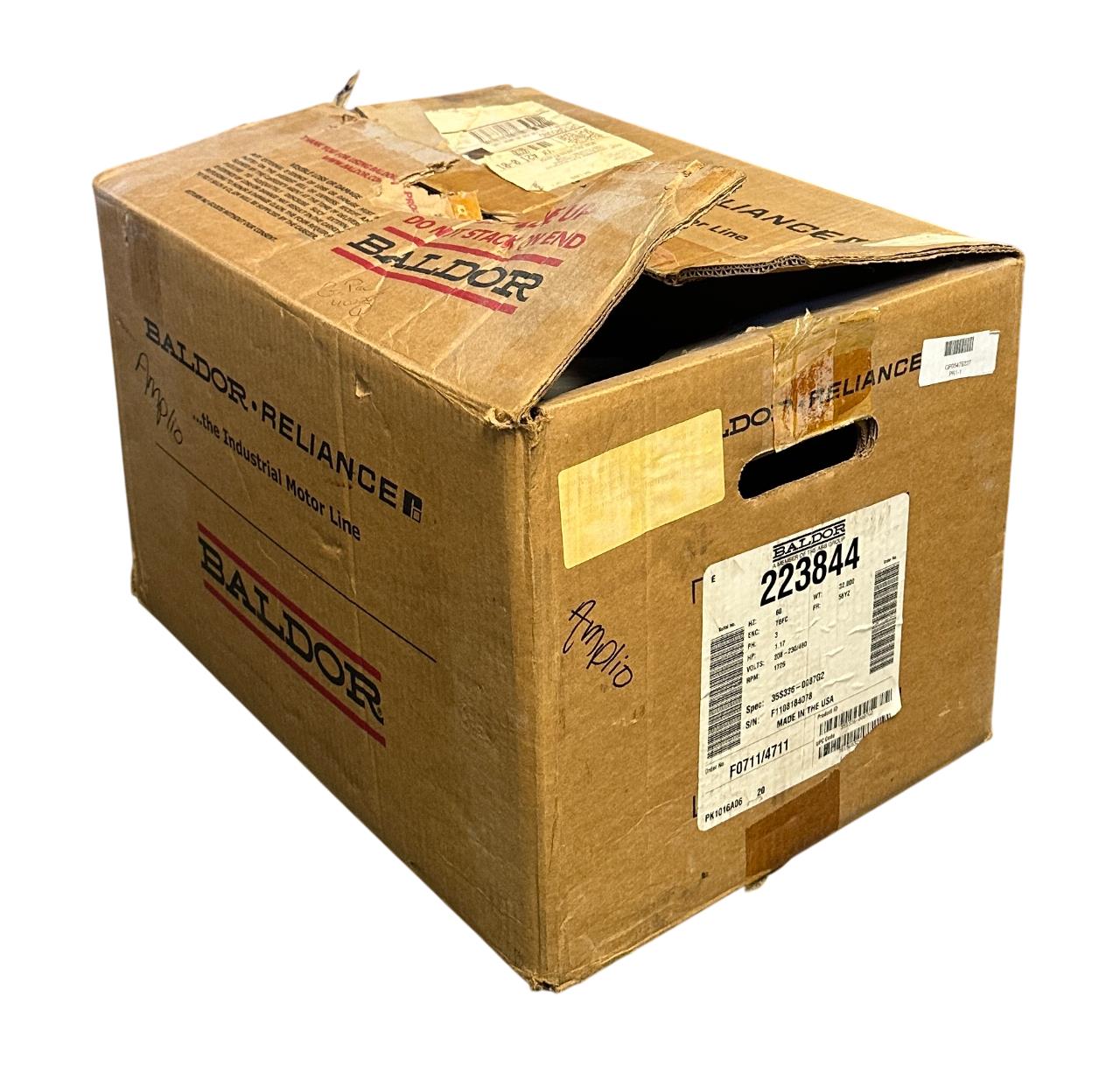 BALDOR 35S336-0087G2 / 223844 LIGHTNIN ELECTRICAL MOTOR 1.17HP 3PH TEFC NSMP