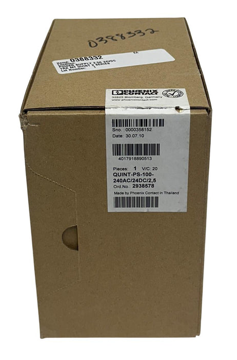 PHOENIX CONTACT QUINT-PS-100-240AC/24DC/2,5 / 2938578 QUINT POWER SUPPLY NSMP