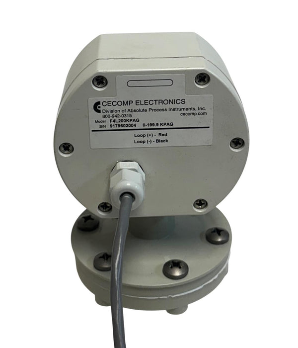 CECOMP ELECTRONICS F4L200KPAG DIGITAL PRESSURE GAUGE 0-199.9KPAG USNP