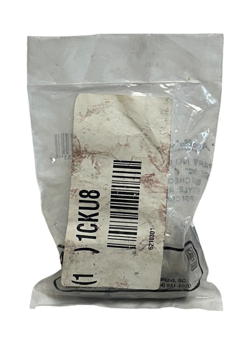 APOLLO VALVES 62-103-01 / 6210301 STAINLESS STEEL CHECK VALVE 1/2'' RPTFE NSFS