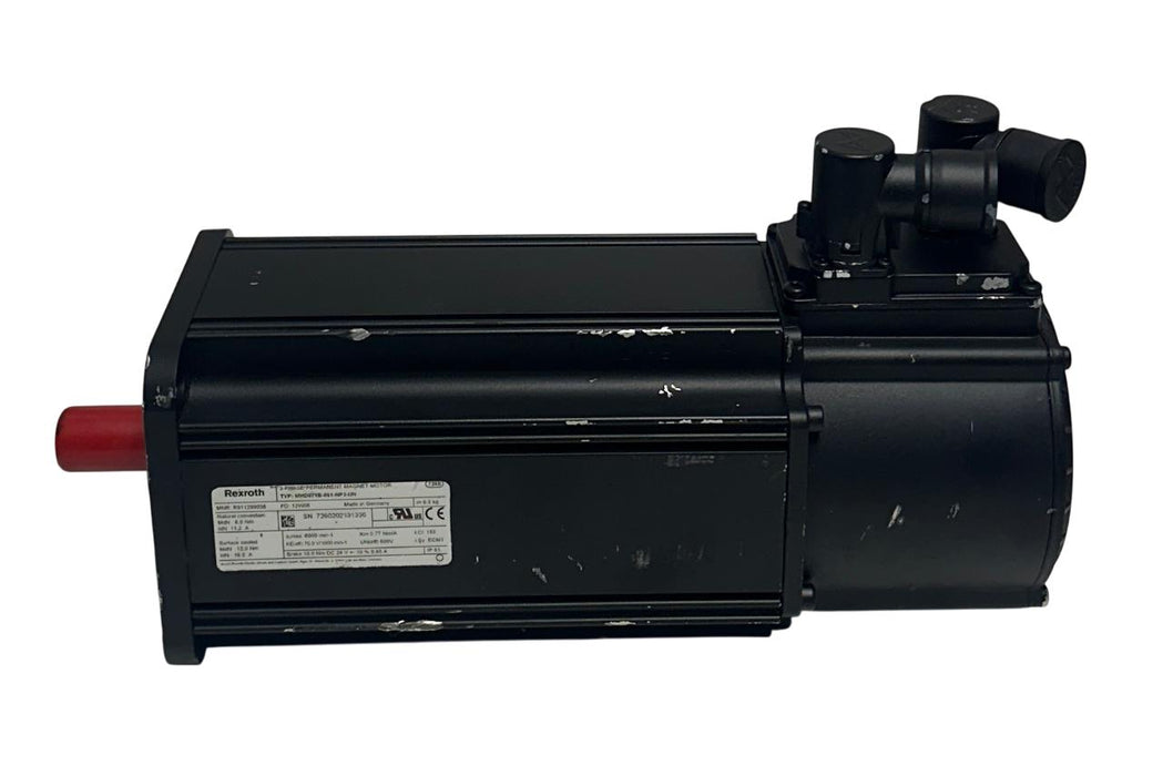 REXROTH MHD071B-061-NP3-UN / R911299038 SERVO MOTOR 3PH 24VDC BRAKE 600V NSNP