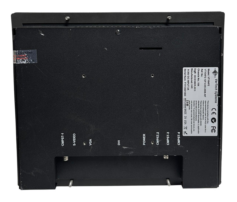 VarTech SYSTEMS VT104P2-12P-4-00-3508-MF / VT104P2 FLAT PANEL DISPLAY 9-36V USNP