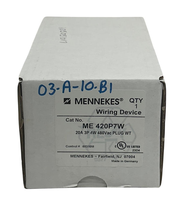 MENNEKES ME 420P7W / 60310M / MVH23 WATERTIGHT PIN & SLEEVE PLUG KIT 20A 3P NSMP