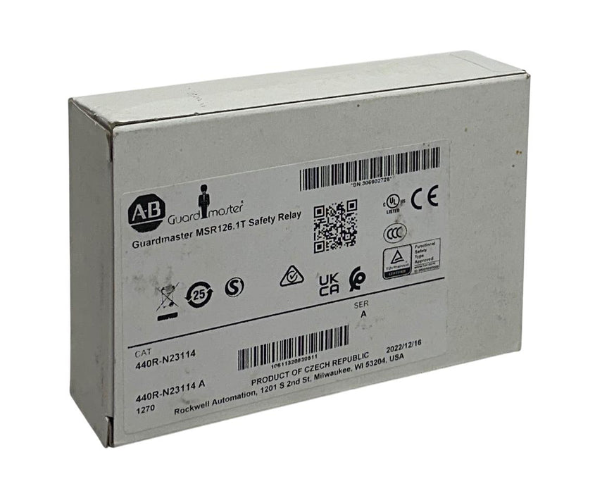 ALLEN BRADLEY 440R-N23114 /A Guardmaster MSR126.1T SAFETY RELAY 24VAC/DC 4W NSMP