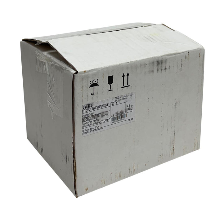 ABB 1SCA115448R1001 / OS60GJ12 FUSIBLE DISCONNECT SWITCH 3-POLE 60A CLASS J NSMP