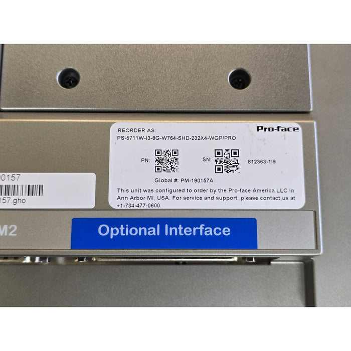Pro-face PS5000 PFXPS2HN3D80N0NN00 SLIM PANEL PC CORE i3 W15 DC 8GB PS5711W NSNP