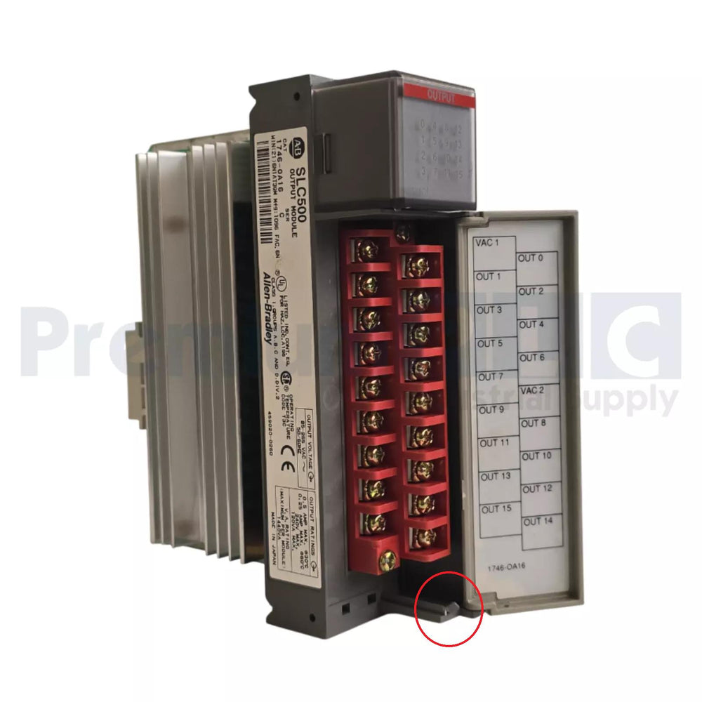 ALLEN BRADLEY 1746-OA16 /C SLC 500 16-PT OUTPUT MODULE 1746-0A16 NSNP (READ)