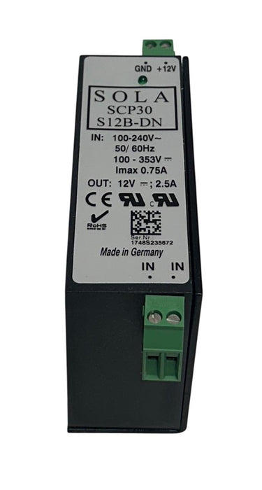 EMERSON SOLA SCP30 S12B-DN / SCP30S12BDN SLIM POWER SUPPLY 100-240V INPUT NSMP