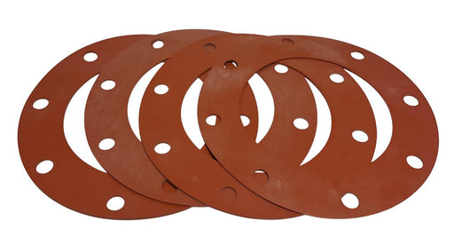 4 ZORO / UNBRANDED 223106 FLANGE GASKETS OEM 8 X 13.5'' ORANGE NSNP