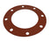 4 ZORO / UNBRANDED 223106 FLANGE GASKETS OEM 8 X 13.5'' ORANGE NSNP