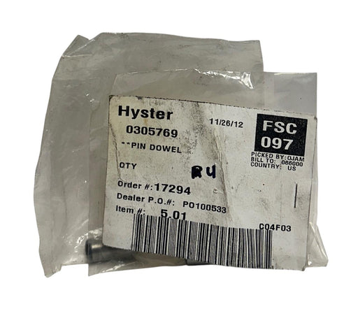 4 HYSTER 0305769 / HY0305769 OEM DOWEL PINS FOR FORKLIFT NSNP