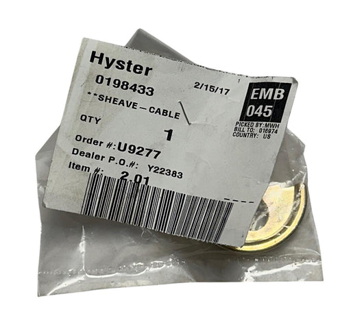 HYSTER 0198433 / HY0198433 OEM CABLE SHEAVE FOR FORKLIFT NSNP