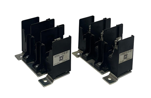 2 SQUARE D 40567-016-51 / 4056701651 MOTOR CONTROL BASE ASSEMBLIES 3-POLE USNP