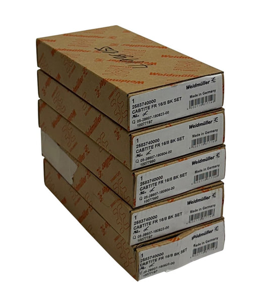 5 WEIDMULLER 2583740000 CABTITE 16/8 BK SET OEM BLACK FRAME NSMP