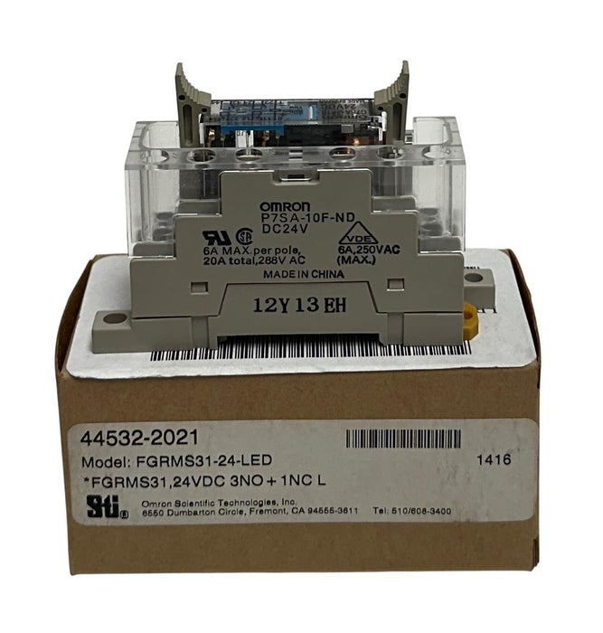 STI OMRON FGRMS31-24-LED / 44532-2021 / FGRMS31 RELAY ASSEMBLY 24VDC NSMP
