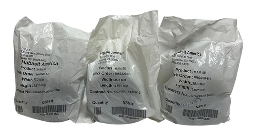 3 HABASIT AMERICA MAM-5E / MAM5E CONVEYOR BELTS W: 35.3mm L: 3,670mm NSFS